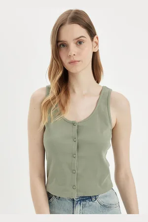 DeFacto Women Solid Cotton Top