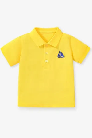 Stylecast Boys Polo Collar Applique T-shirt