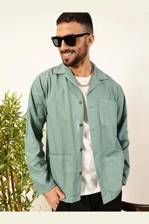 Thomas Scott Men Premium Pocket Detailing Solid Casual Shirt