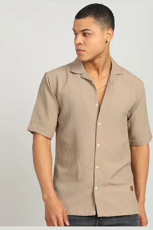 FUBAR Men Slim Fit Opaque Casual Shirt