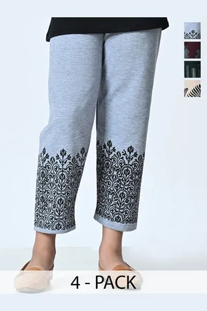 BAESD Girls Pack Of 4 Printed Regular Trousers