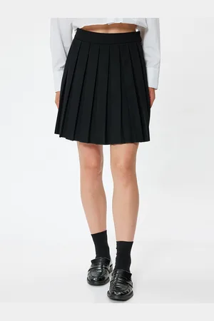 Koton Women Pleated A-Line Mini Skirt