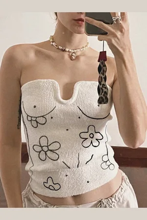 Stylecast Print Tube Crop Top