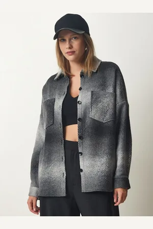 Happiness istanbul Women Washed Longline Denim Jacket