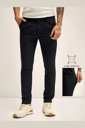 The Bear House Men Slim Fit Chinos Trousers