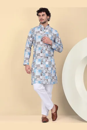 Kraft Abstract Printed Kurta with Pyjamas