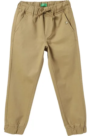 Benetton Boys Mid Rise Regular Fit Joggers