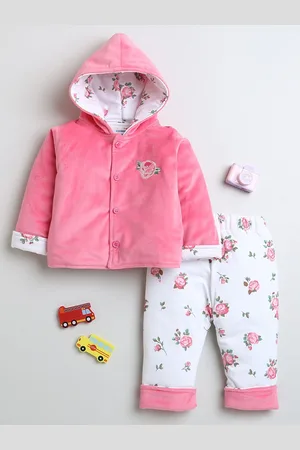 BUMZEE Girls Hooded Shirt with Trousers