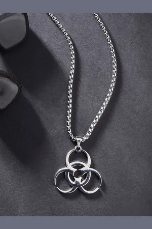karatcart Silver-Plated Contemporary Pendants with Chains