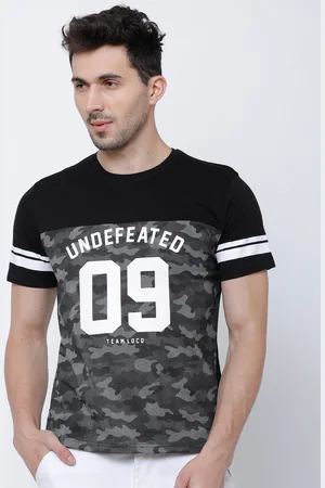 LocoMotive Men Black Printed Round Neck T-shirt