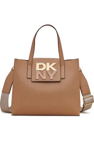 DKNY Leather Oversized Shopper Tote Bag