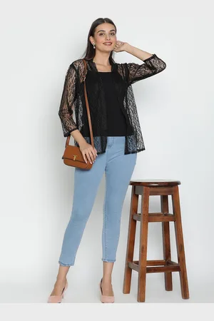 DRAAX Fashions Women Self Design Square Neck Top