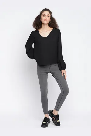 TALES & STORIES Women Skinny Fit Denim Weave Jeggings