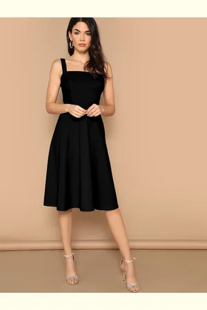 Aahwan Shoulder Straps Fit & Flare Dress