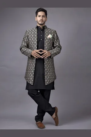 amzira Printed Sherwani Set