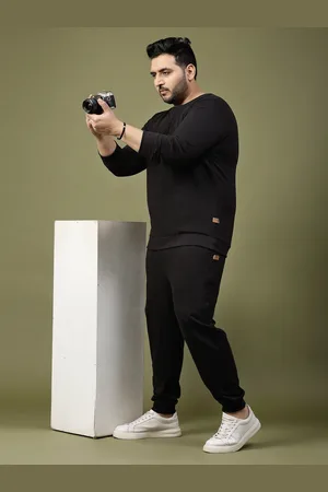 Rigo Plus Size Terry Cotton Tracksuit