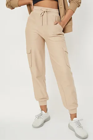 Max Collection Women Cotton Mid-Rise Cargo style Joggers