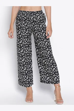 DRAAX Fashions Women High-Rise Floral Printed Trouser