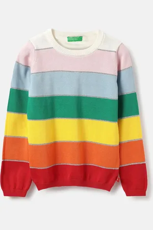 Benetton Striped Cotton Top