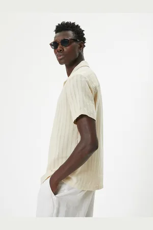 Koton Men Opaque Striped Casual Shirt