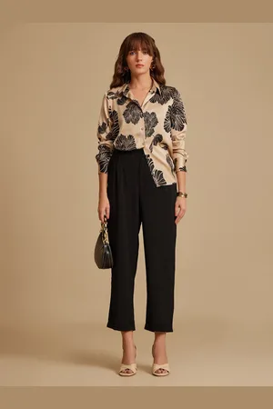 Kazo Women Opaque Printed Formal Shirt