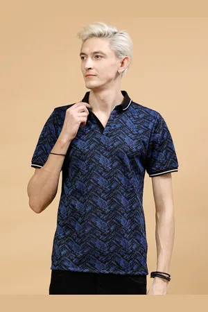 Rigo Printed Polo Collar Cotton T-shirt