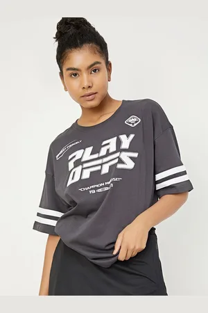 Max Collection Women Typography Printed Round Neck Cotton T-Shirt