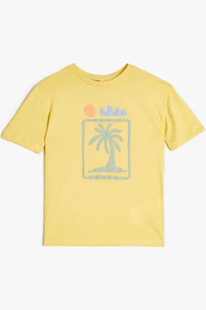 Koton Boys Typography Printed Applique T-shirt
