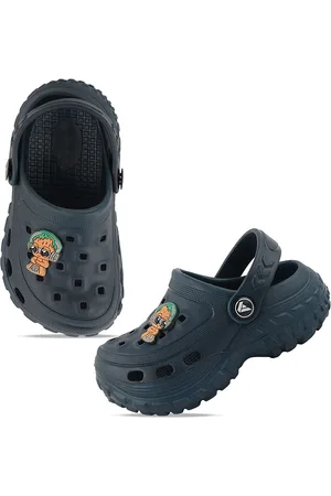 YK Boys Self Design Rubber Clogs