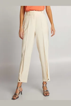 KIABI Women High-Rise Pleated Cigarette Trousers