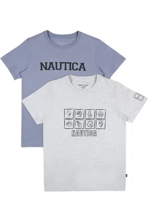 Nautica Boys Typography Printed T-shirt Pack Of 2