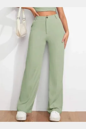 Broadstar Women Smart High-Rise Straight Fit Trousers