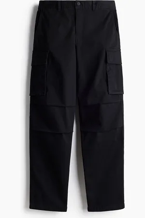 H&M Men High-Rise Relaxed Fit Cargo Trousers