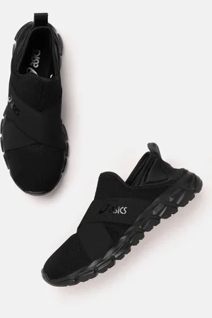 Asics Unisex Black Solid Quantum Lyte Slip-on Sneakers