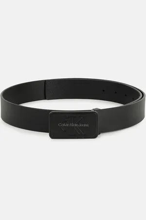 Calvin Klein Men Solid Leather Push Pin Casual Belt