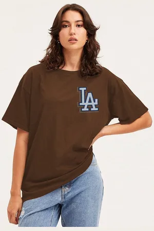 clafoutis Women Varsity Extended Sleeves Applique T-shirt
