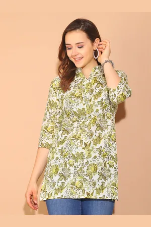 Rajnandini Mandarin Collar Printed Tunic