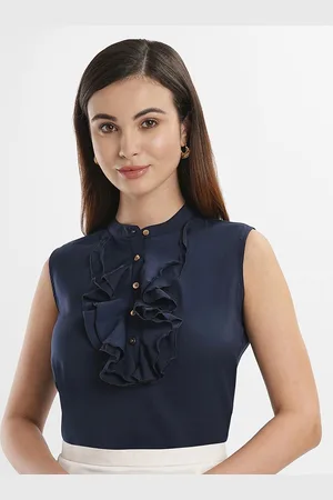 Bombay High Mandarin Collar Top