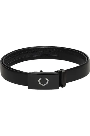 Winsome Deal Men Textured Slider Buckle Closure Formal Belt