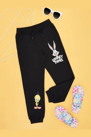Pantaloons Girls Printed Mid-Rise Track Pants