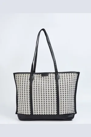 Max Collection Geometric Half Moon Satchel with Tasselled