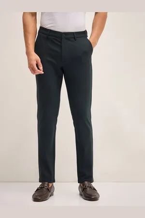 The Bear House Men Mid-Rise Slim Fit Formal Trousers