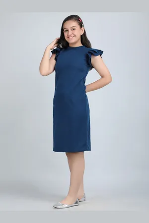 DEKLOOK Flutter Sleeve Formal Sheath Dress