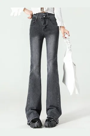 LULU & SKY Women Bootcut Heavy Fade Jeans