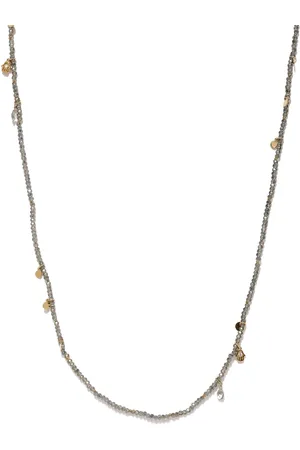 Accessorize Green Gold-Plated Beaded Necklace