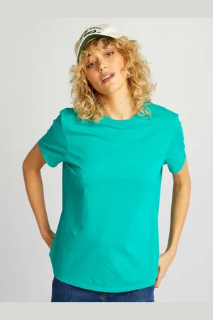 KIABI Women Round Neck Pockets T-shirt