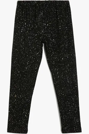 Koton Printed Girls Knitted Ankle-Length Leggings