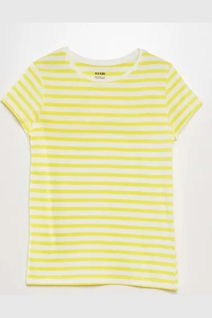 KIABI Girls Striped Short Sleeves Round Neck T-shirt
