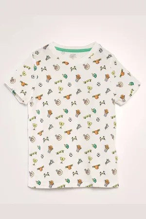 KIABI Boys Printed Round Neck T-shirt