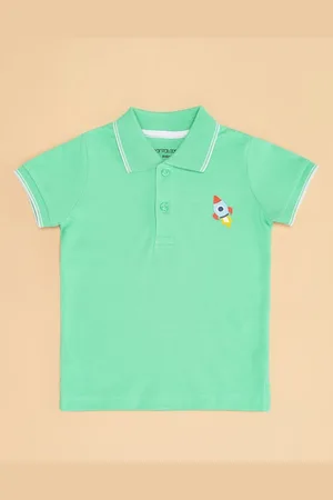 Pantaloons Boys Polo Collar Applique T-shirt
